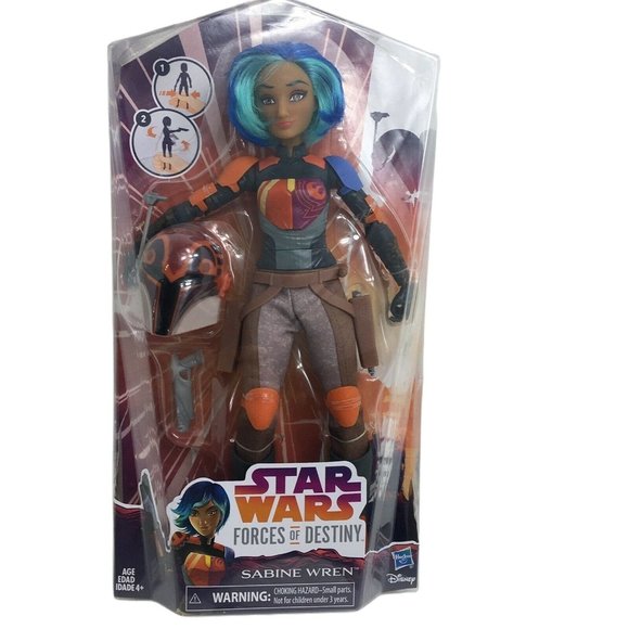 Star Wars Forces Of Destiny Sabine Wren 11" Doll Action Figure Hasbro Disney New - Picture 1 of 12